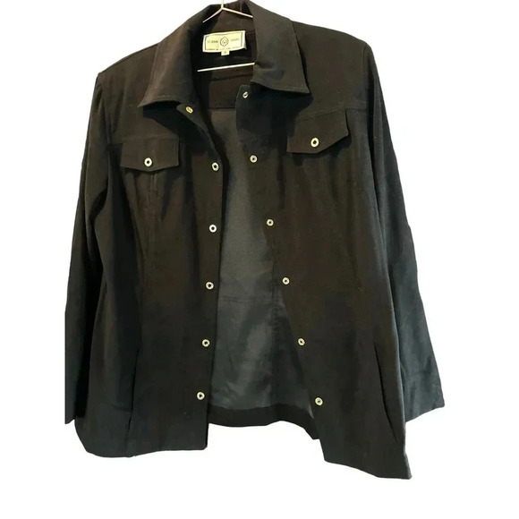 St. John by Marie Gray Women's Black Button Down Sport Jacket Size S - Picture 1 of 10